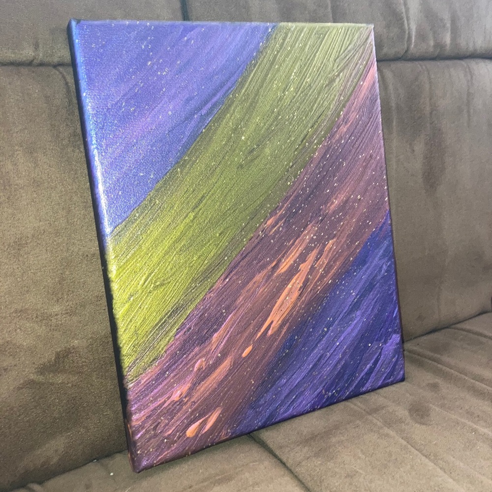 Homemade Abstract Painting on Canvas🎨🎨